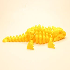 ANKYLOSAURUS FOSİL DİNAZOR 3D HAREKETLİ MODEL SARI