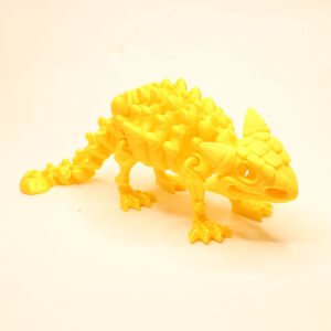 ANKYLOSAURUS FOSİL DİNAZOR 3D HAREKETLİ MODEL SARI