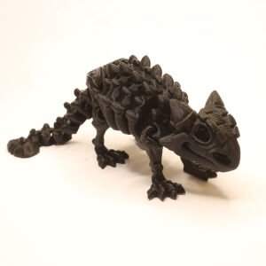 ANKYLOSAURUS FOSİL DİNAZOR 3D HAREKETLİ MODEL SİYAH