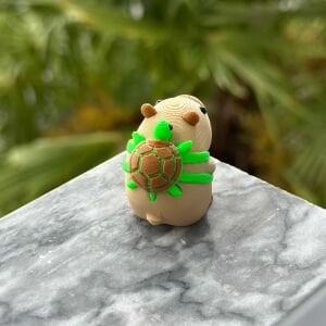 KAPLUMBAĞA TAŞIYAN KAPİBARA FİGÜR