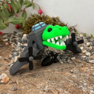 İtalian Brainrot - Bombardiro Crocodilo Dev Figür
