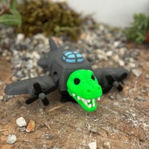 İtalian Brainrot - Bombardiro Crocodilo Dev Figür