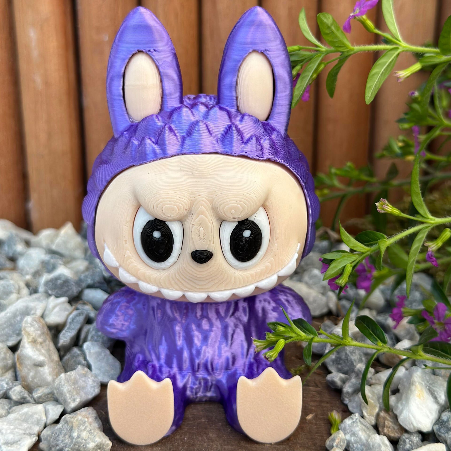 Labubu Dev Figür - Silk Mor