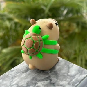 Kaplumbağa Taşıyan Kapibara - DEV FİGÜR