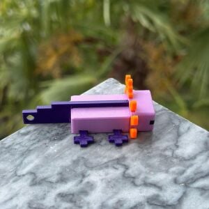 Mor Axolotl -  Minecraft Figürü