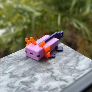 Mor Axolotl -  Minecraft Figürü