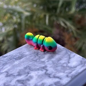 Renkli Bukalemun - Hareketli Figür