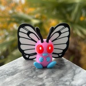 Pink Butterfree Pokemon Figürü
