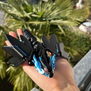 Mega Charizard X- Hareketli Dev Pokemon Figürü